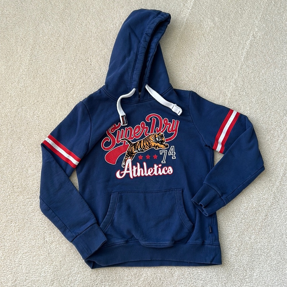 Superdry tiger sweatshirt size 8 (small)